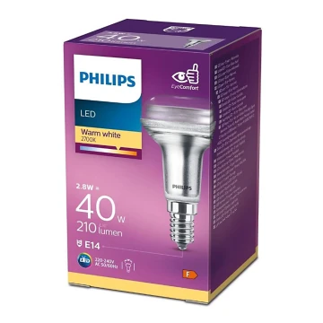 LED Reflektor izzó Philips E14/2,8W/230V 2700K