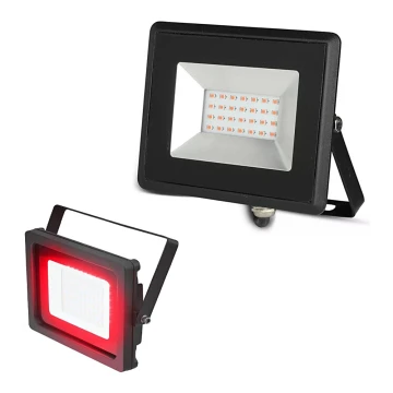 LED Reflektor LED/20W/230V IP65 piros