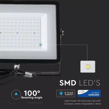 LED Reflektor SAMSUNG CHIP LED/100W/230V IP65 4000K fekete