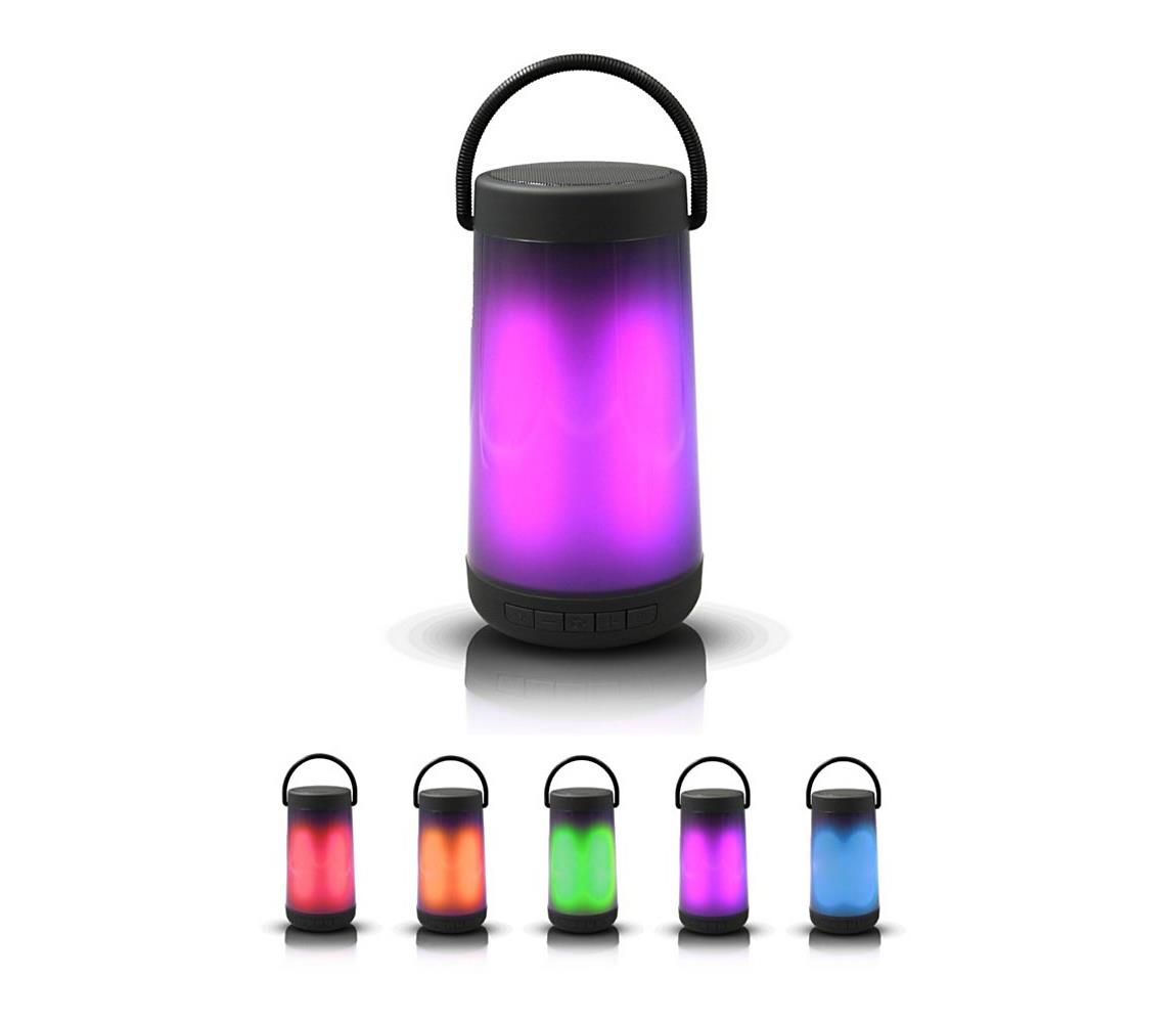 LED RGB Asztali lámpa Bluetooth hangszóróval 5W/3,7V