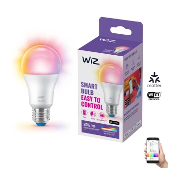 LED RGB Dimmelhető izzó A60 E27/8,5W/230V 2200-6500K Wi-Fi - WiZ