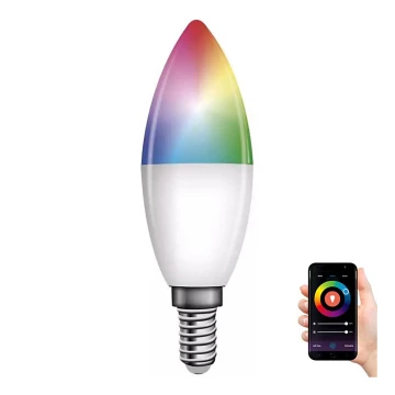 LED RGB Dimmelhető izzó GoSmart E14/4,8W/230V 2700-6500K Tuya