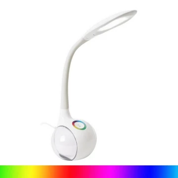 LED RGB Szabályozható asztali lámpa LED/7W/230V fehér