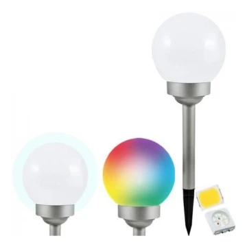 LED RGB Szolár lámpa BALL LED/0,2W/AA 1,2V/600mAh IP44