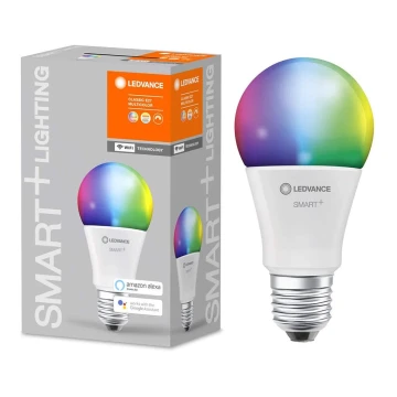 LED RGBW Dimmelhető izzó SMART + E27/9W/230V 2700K-6500K Wi-Fi - Ledvance