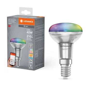 LED RGBW Dimmelhető reflektor izzó SMART+ R50 E14/3,3W/230V 2700-6500K Wi-Fi - Ledvance