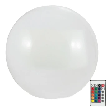 LED RGBW Napelemes lámpa BALL LED/1,2V átm. 40 cm IP65 + távirányítás