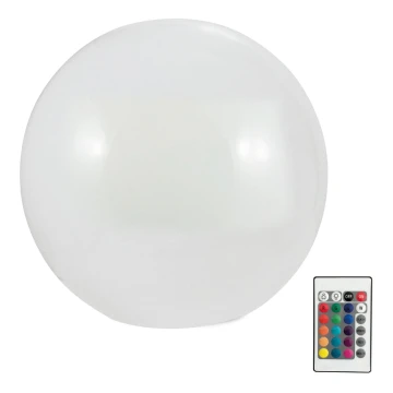 LED RGBW Napelemes lámpa BALL LED/3,2V átm. 20 cm IP65 + távirányítás