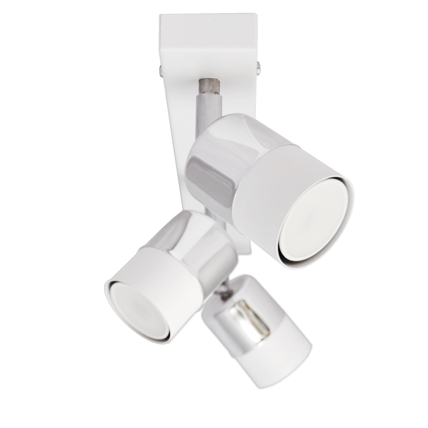 LED Spotlámpa TUBSSON 3xGU10/4,8W/230V fehér/fényes króm