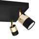 LED Spotlámpa TUBSSON 4xGU10/6,5W/230V fekete/arany