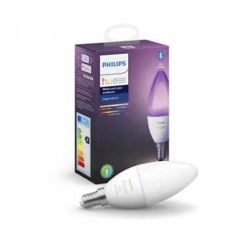 LED Szabályozható izzó Philips Hue WHITE AND COLOR AMBIANCE B39 E14/5,3W/230V 2200K - 6500K