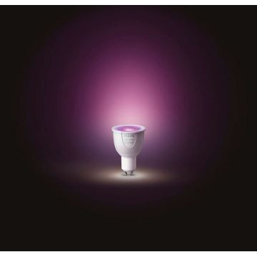 LED Szabályozható izzó Philips Hue WHITE AND COLOR AMBIANCE GU10/5,7W/230V 2000-6500K