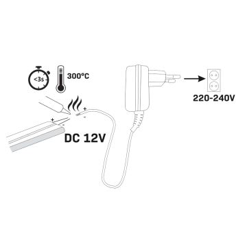 LED szalag NEON 5 m LED / 27W / 12V IP65 rózsaszín