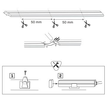 LED Szalag NEON 5m LED/40W/24V narancs IP65