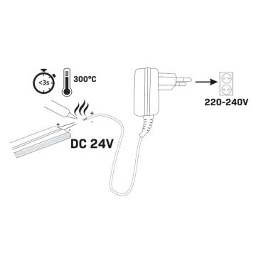 LED Szalag NEON 5m LED/48W/24V 4000K IP65