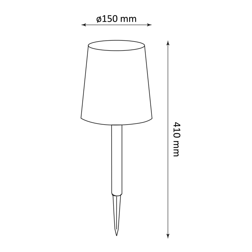 LED Szolár lámpa RUMBA LED/1,2V IP44