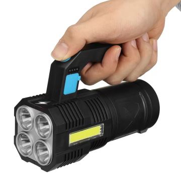 LED Dimmelhető rechargeable flashlight LED/5V IPX4 250 lm 4 h 1200 mAh