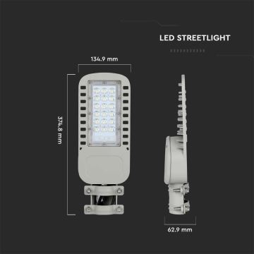 LED Utcai világítás SAMSUNG CHIP LED/30W/230V 4000K szürke