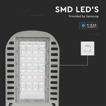 LED Utcai világítás SAMSUNG CHIP LED/50W/230V 6500K szürke