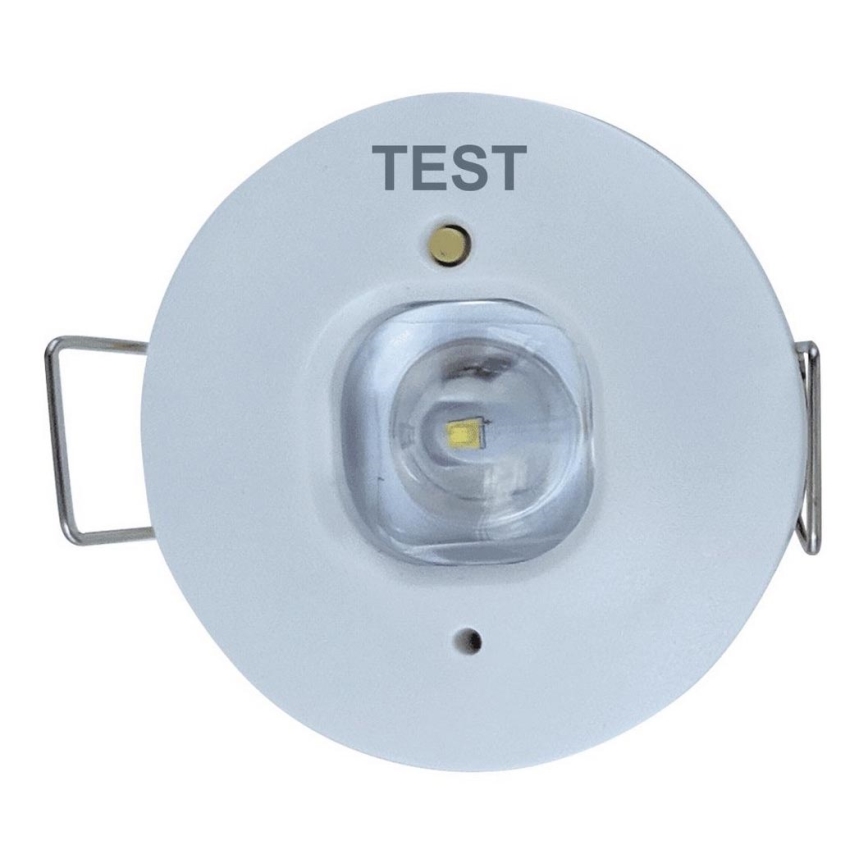 LED Vészhelyzeti függesztett mennyezeti lámpa GATRION LED/1W/230V 6000K