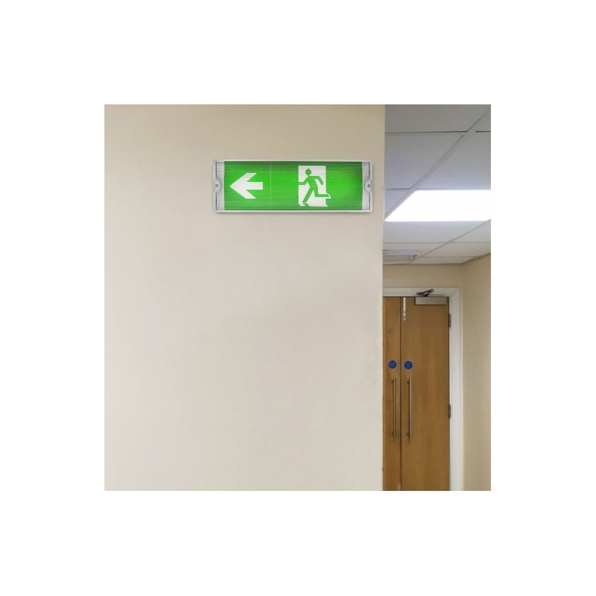 LED Vészvilágítás EMERGENCY EXIT LED/3W/230V 6400K IP65