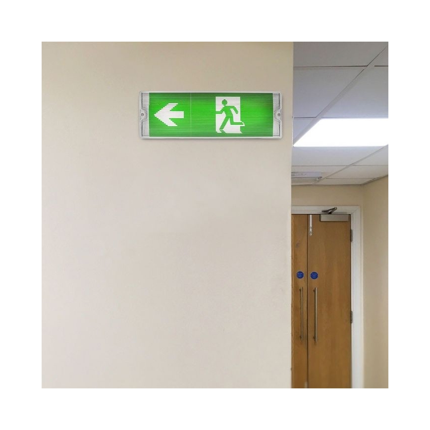 LED Vészvilágítás EMERGENCY EXIT LED/3W/230V IP65 6000K 1200mAh