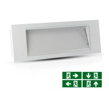 LED Vészvilágítás EMERGENCY EXIT SAMSUNG CHIP LED/3,8W/230V 6000K