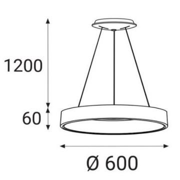 LED2 - LED Csillár zsinóron BELLA LED/50W/230V 3000/4000K fehér