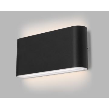 LED2 - LED Kültéri fali lámpa FLAT 2xLED/5W/230V IP65 3000K/4000K/5700K fekete