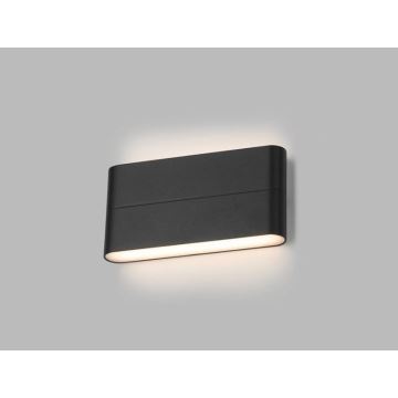 LED2 - LED Kültéri fali lámpa FLAT 2xLED/6W/230V antracit IP54