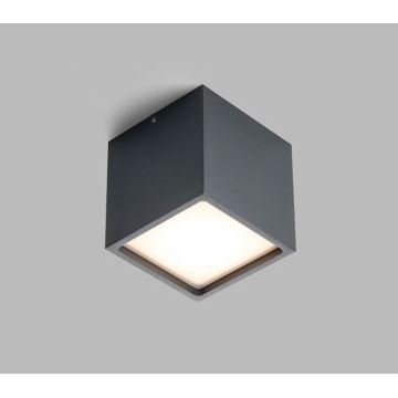 LED2 - LED Kültéri mennyezeti lámpa CUBE LED/12W/230V antracit IP54