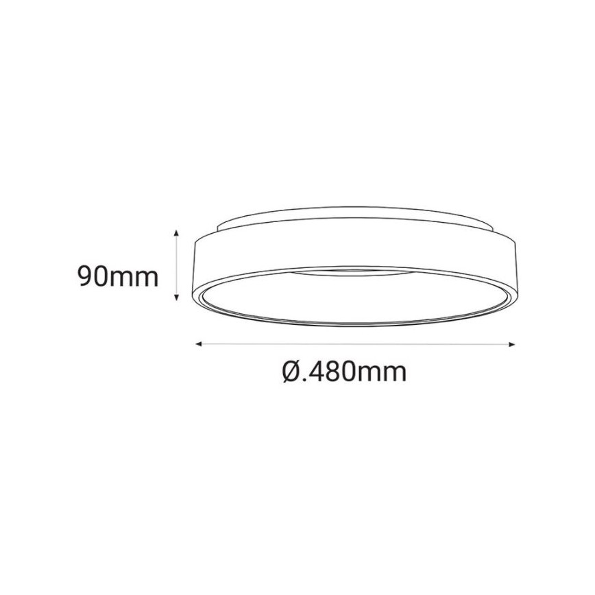 LED2 - LED Mennyezeti lámpa BELLA LED/40W/230V 3000/4000K fehér