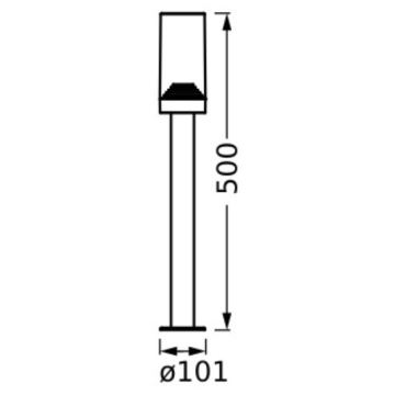 Ledvance - Kültéri lámpa AMBER 1xE27/20W/230V IP44