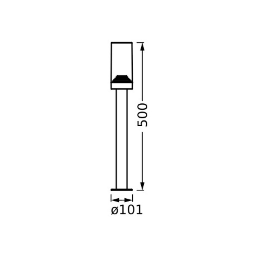 Ledvance - Kültéri lámpa AMBER 1xE27/20W/230V IP44