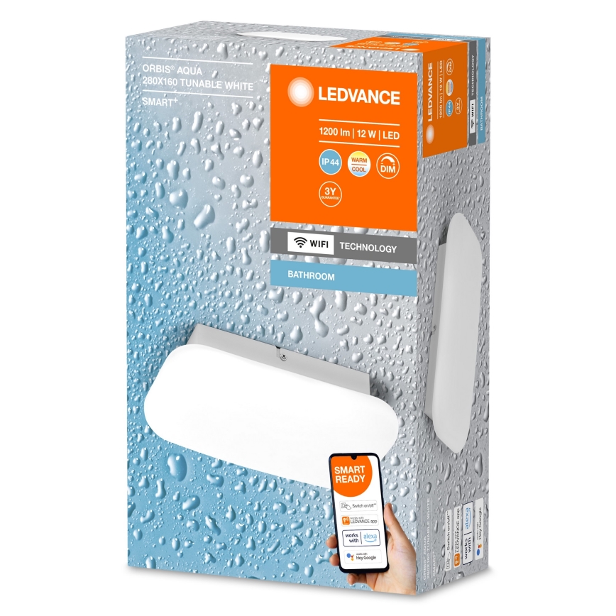 Ledvance - LED Dimmelhető fürdőszobai lámpa SMART+ AQUA LED/12W/230V 3000-6500K IP44 Wi-Fi