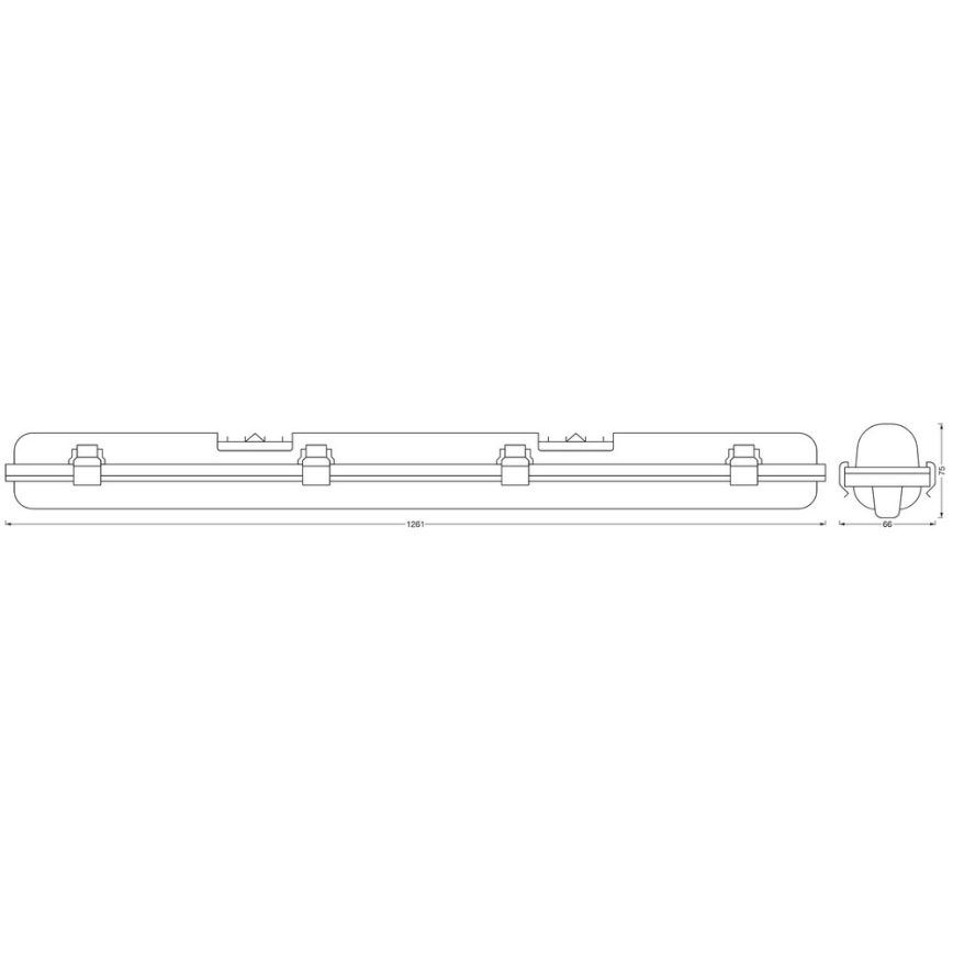 Ledvance - LED Dimmelhető ipari lámpa SUBMARINE G13/18W/230V 2700-6500K Wi-Fi IP65