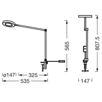 Ledvance - LED Dimmelhető lámpa csipeszes SUN@HOME LED/15W/230V 2200-5000K CRI 95 Wi-Fi