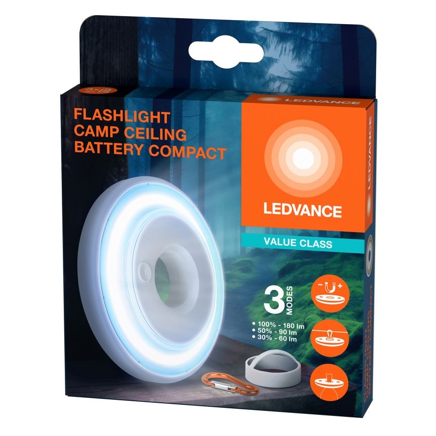 Ledvance - LED Dimmelhető lámpa FLASHLIGHT CAMP LED/2,2W/3xAAA