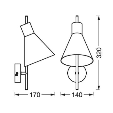 Ledvance - LED Fali lámpa DECOR TOKIO LED/5W/230V