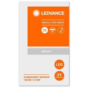 Ledvance - LED Ipari lámpa érzékelővel SUBMARINE 1xG13/16W/230V IP65