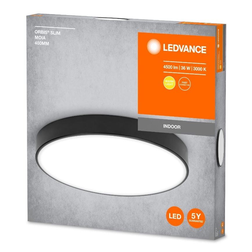 Ledvance - LED Mennyezeti lámpa ORBIS SLIM LED/36W/230V fekete