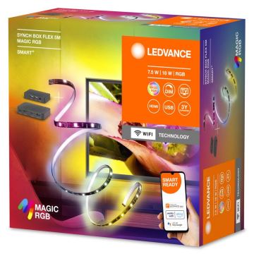 Ledvance - LED RGB Dimmelhető szalag TV-hez SYNCH BOX FLEX SMART+ MAGIC 4,5m LED/18W/230V Wi-Fi