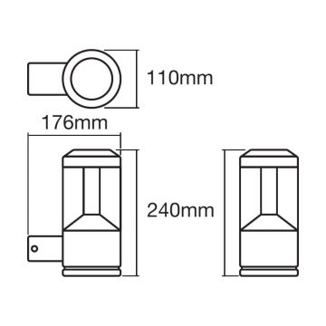 Ledvance -LED RGBW Dimmelhető fali lámpa SMART+ MODERN LED/12W/230V IP44 BT