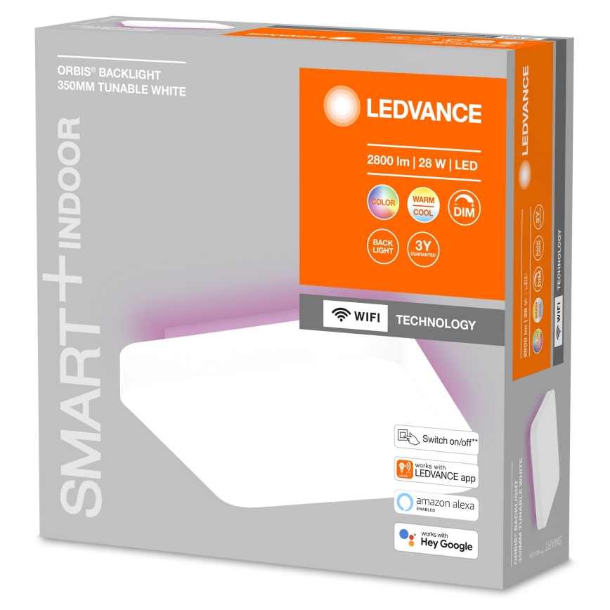 Ledvance - LED RGBW Dimmelhető mennyezeti lámpa SMART+ ORBIS LED/28W/230V 3000-6500K Wi-Fi fehér