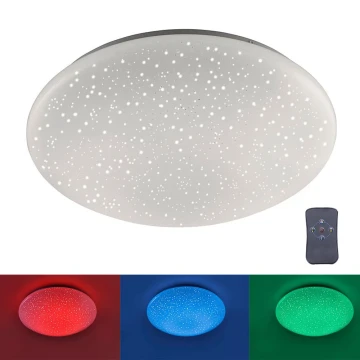 Leuchten Direkt 14242-16 - LED RGB Dimmelhető mennyezeti lámpa SKYLER LED/18W/230V + távirányító