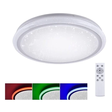 Leuchten Direkt 15220-16 - LED RGB Dimmelhető mennyezeti lámpa LUISA LED/28W/230V + távirányító