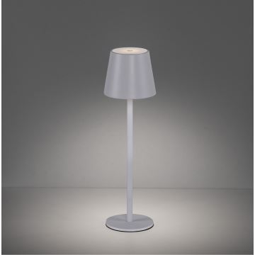 Leuchten Direkt 19250-16 - LED Kültéri dimmelhető újratölthető asztali lámpa EURIA LED/3W/5V IP54 fehér