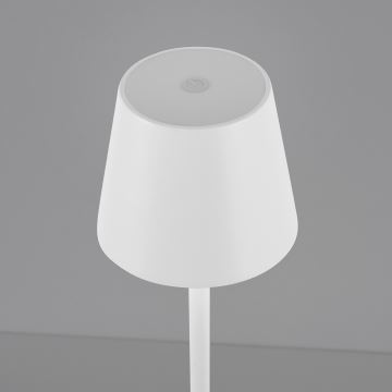 Leuchten Direkt 19250-16 - LED Kültéri dimmelhető újratölthető asztali lámpa EURIA LED/3W/5V IP54 fehér