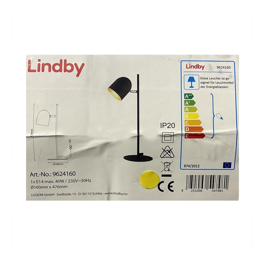 Lindby - Asztali lámpa 1xE14/40W/230V