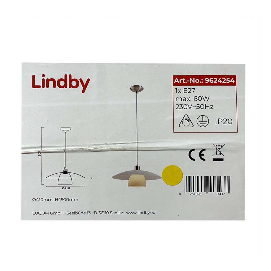 Lindby - Csillár zsinóron DOLORES 1xE27/60W/230V